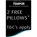 Tempur - 2 Free Pillows